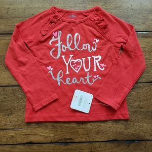 NWT Gymboree Heart Long Sleeve Tee